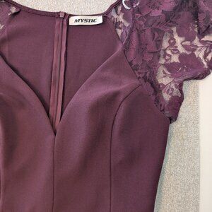 Modcloth Medium 8-10 Wine Mini Dress